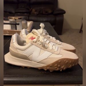 New Balance Cream White Gum Athletic Sneakers